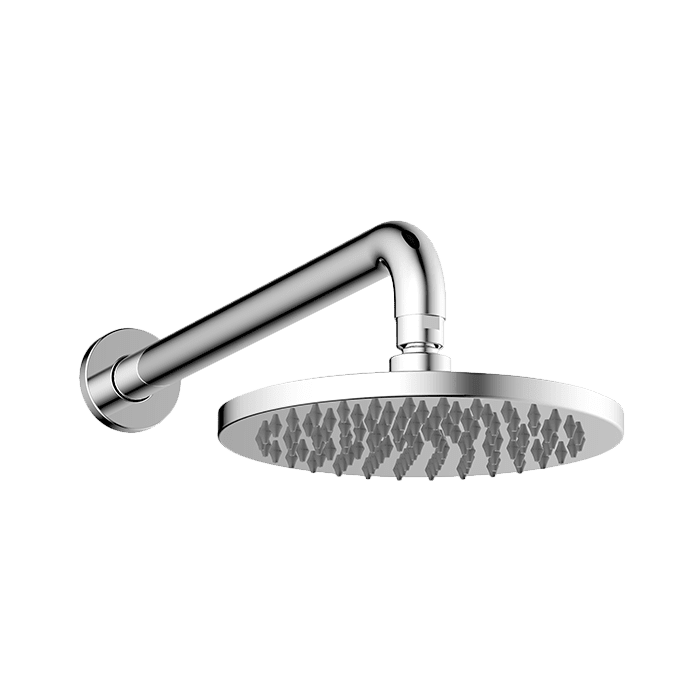 Abey Gareth Ashton Brass Horizontal Shower Arm and Rose - Chrome
