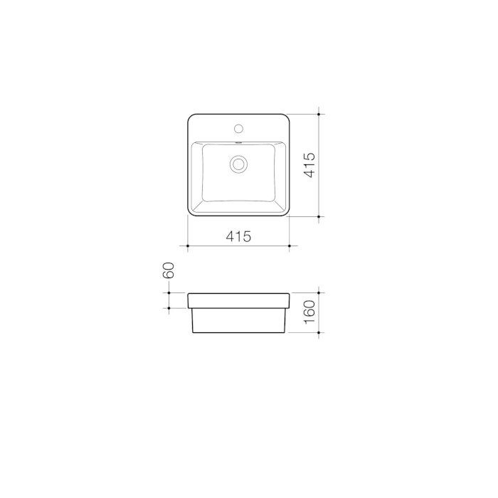Caroma Carboni II Seamless Inset Basin