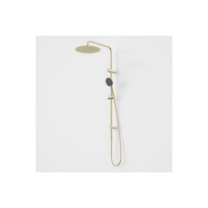 Caroma Urbane II Shower System with 300mm Over Head Brushed Brass