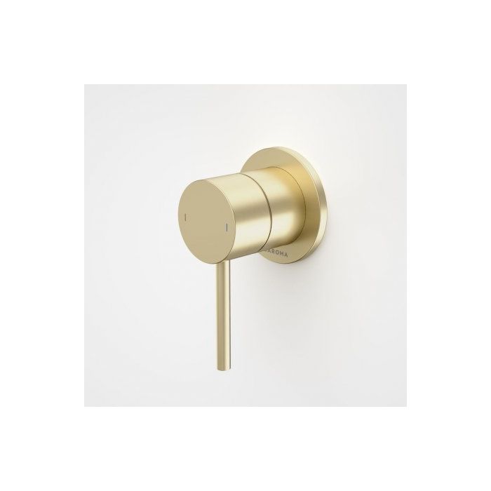 Caroma Liano II Bath / Shower Mixer Round Cover Plate Brushed Brass