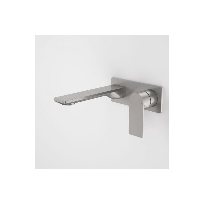 Caroma Urbane II 180mm Wall Basin / Bath Mixer Rectangular Cover Plate Gunmetal