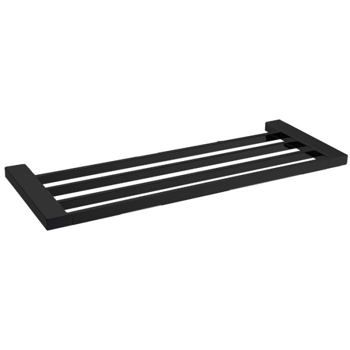 Acl Eden Towel Shelf Chrome, Matte Black, Chrome and White