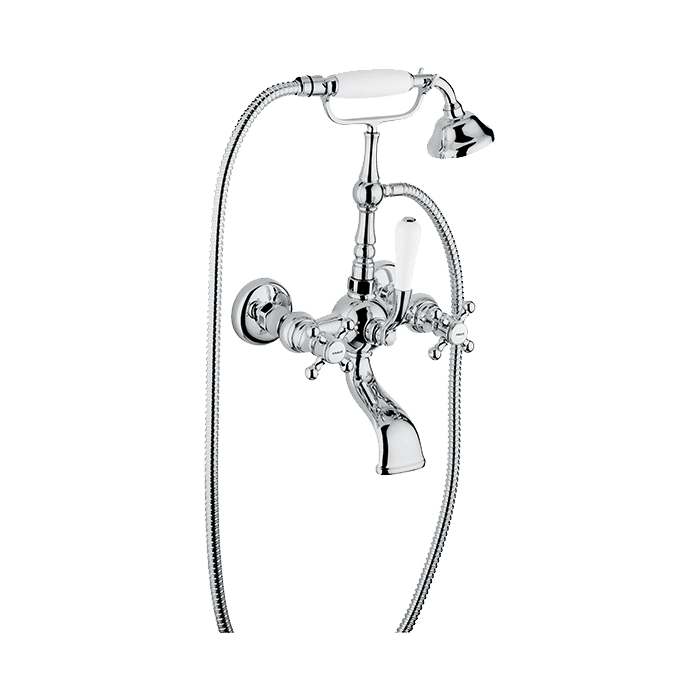 Abey Armando Vicario Provincial Exposed Wall Mounted Bath Filler - Chrome