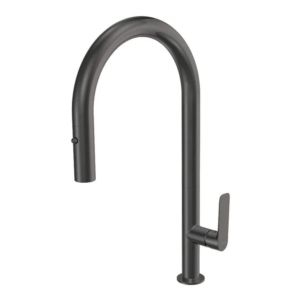 Parisi Slim 30 Kitchen Mixer with Round Spout and Pull Out Spray - Fucile