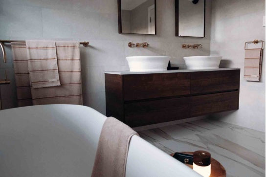 Cambridge 54 x 39 TitanCast Solid Surface Above Counter Basin - Gloss White