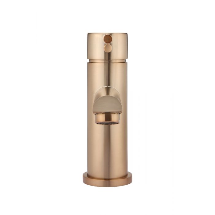 Meir Round Basin Mixer Champagne
