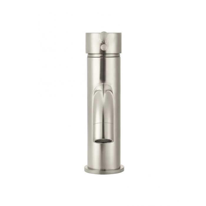 Meir Round Basin Mixer Curved Brushed Nickel