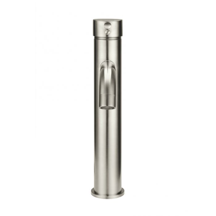 Meir Round Tall Basin Mixer Curved Brushed Nickel