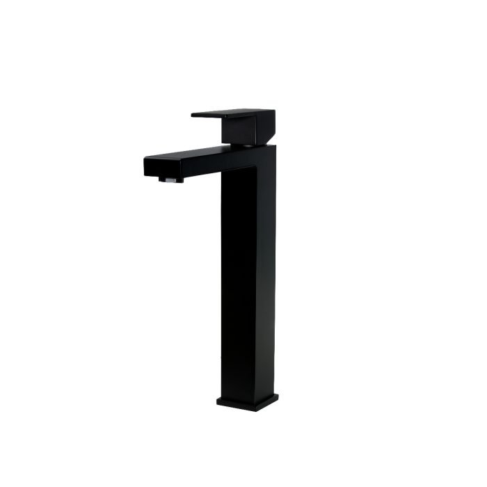 Meir Square Tall Basin Mixer Matte Black MB04