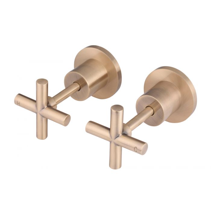 Meir Round Jumper Valve Wall Top Assemblies Champagne