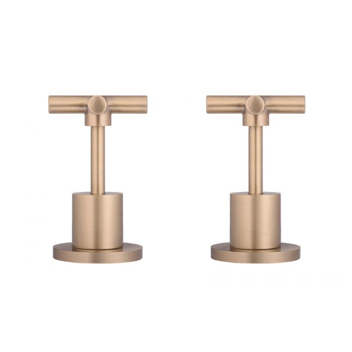 Meir Round Jumper Valve Wall Top Assemblies Champagne