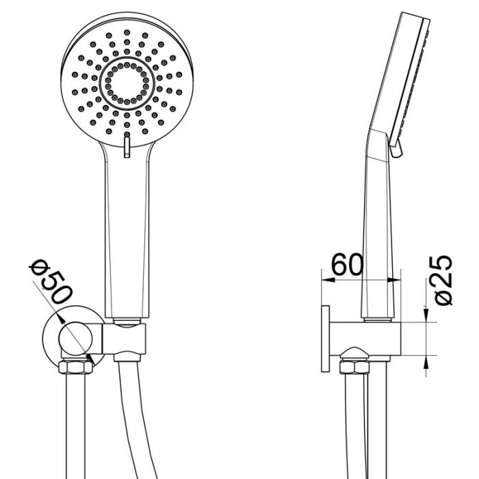 Acl Maya Shower On Bracket