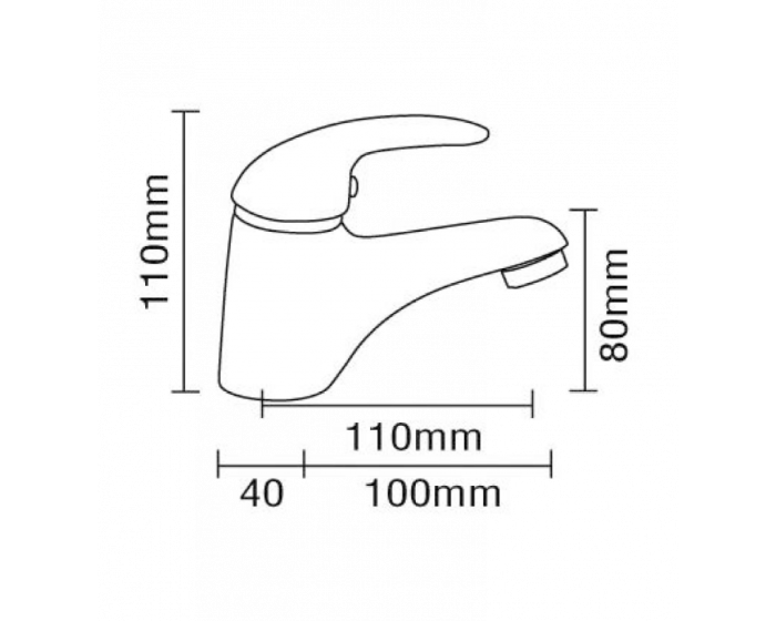 Abey Gareth Ashton MixMaster Cast Basin Mixer