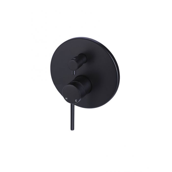 Meir Round Divertor Mixer Black MW07