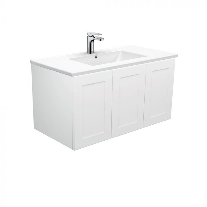 Fienza 900mm Dolce Mila Wall Hung Vanity - Left Hand Draw