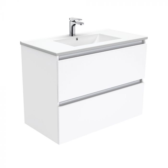 Fienza 900mm Dolce Quest Double Draw Wall Hung Vanity