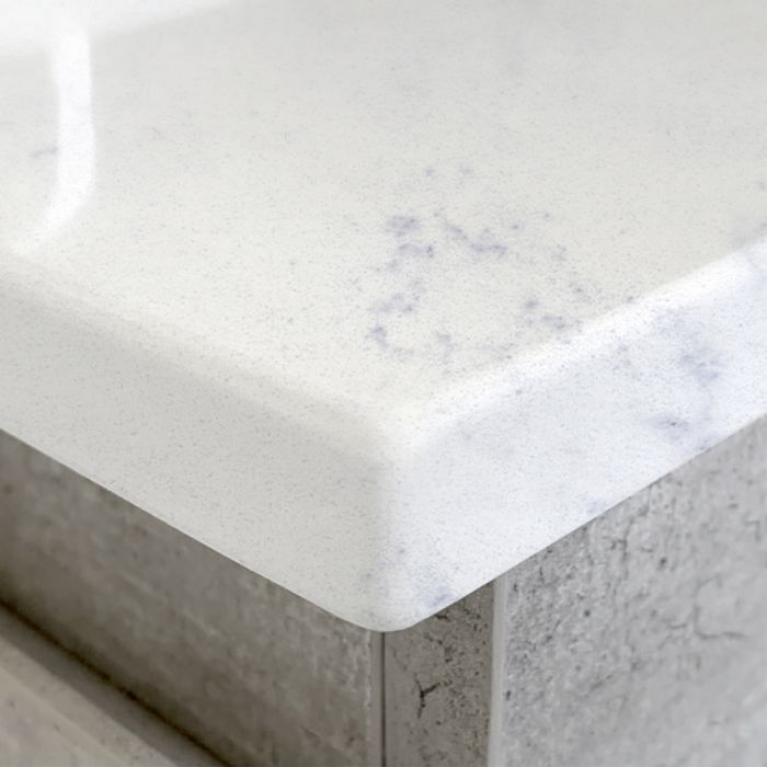 Fienza 900mm Reba Semi Inset Bianca Amato Double Draw Kickboard Vanity