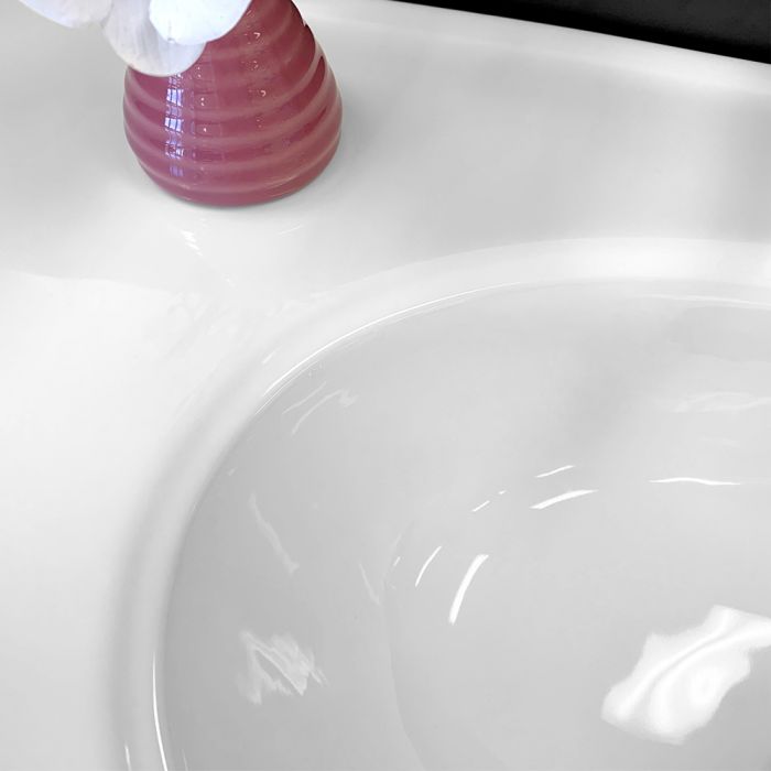 Fienza 900mm Rotondo Top With Edge Cabinet Wall Hung - Industrial