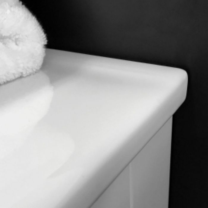 Fienza 1500mm Dolce Fingerpull Wall Hung Vanity - Gloss White