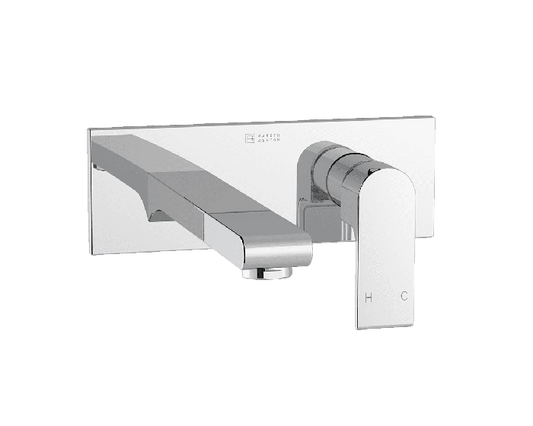 Abey Gareth Ashton Park Avenue Wall Basin / Bath Combination Mixer - Gun Metal