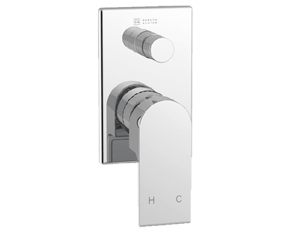 Abey Gareth Ashton Park Avenue Shower Bath Wall Mixer W Divertor - Gun Metal