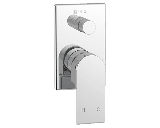Abey Gareth Ashton Park Avenue Shower Bath Wall Mixer W Divertor - Gun Metal