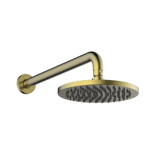 Abey Gareth Ashton Brass Horizontal Shower Arm and Rose - Brushed Brass