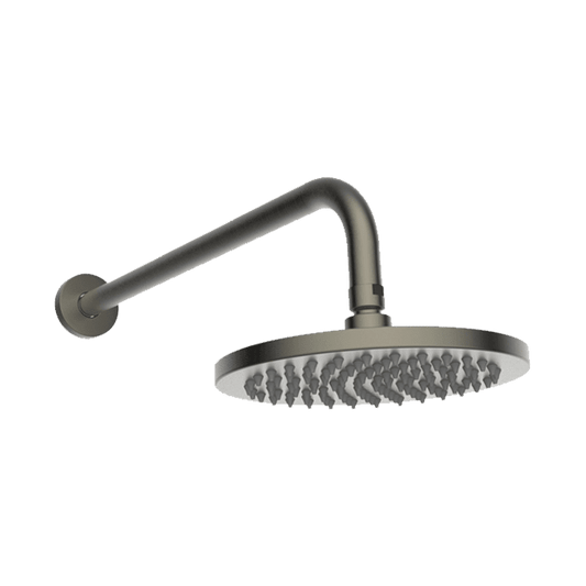 Abey Gareth Ashton Brass Horizontal Shower Arm and Rose - Gun Metal