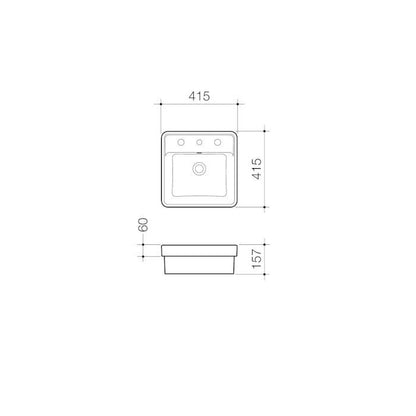 Caroma Carboni II Inset Basin