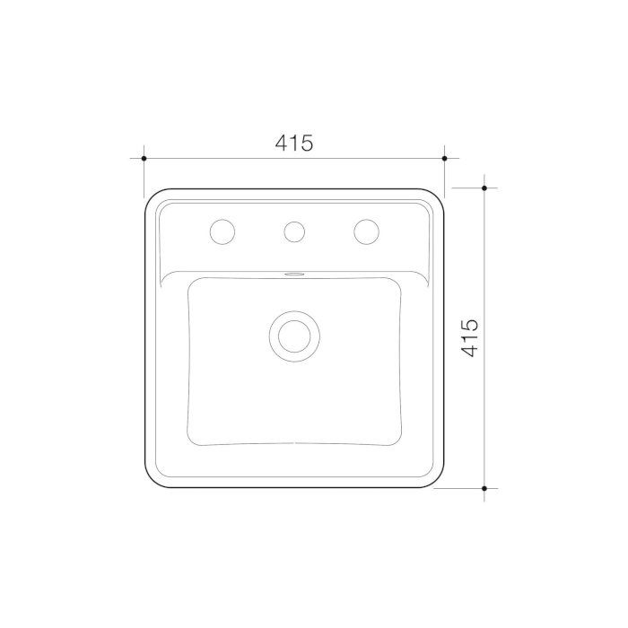 Caroma Carboni II Semi Recess Basin