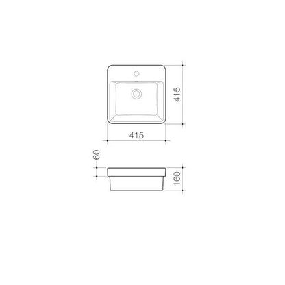 Caroma Carboni II Seamless Inset Basin