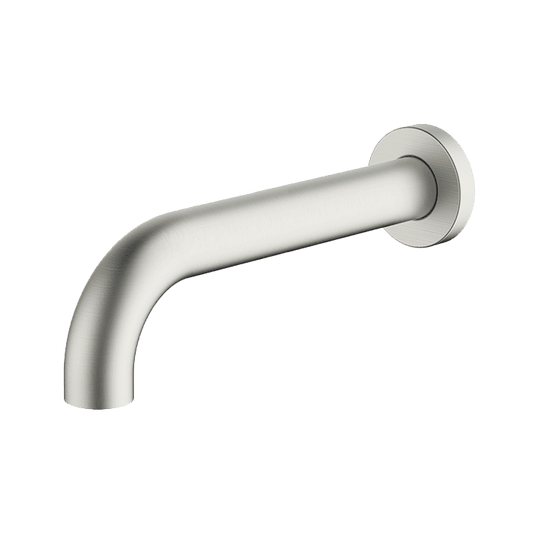 Abey Gareth Ashton Lucia Curved Basin & Bath Spout 230mm - Brushed Nickel