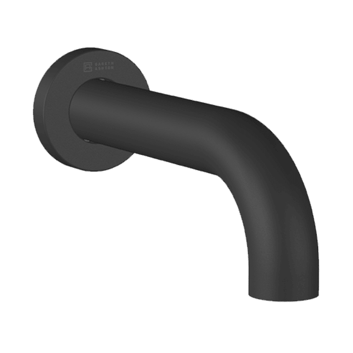 Abey Gareth Ashton Lucia Curved Basin Spout 165mm - Black