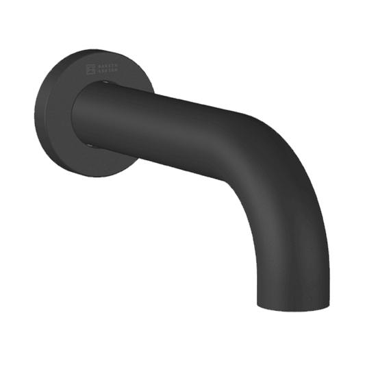 Abey Gareth Ashton Lucia Curved Basin Spout 165mm - Black