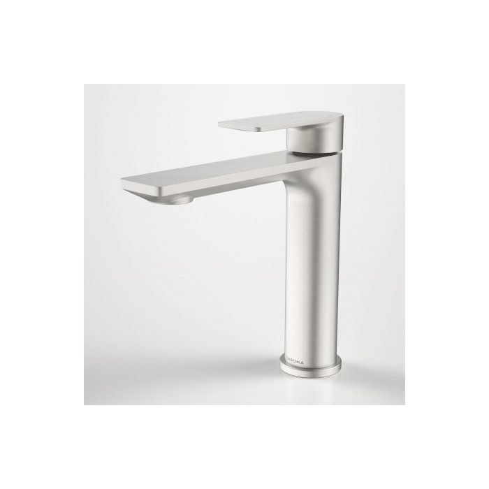 Caroma Urbane II Mid Tower Basin Mixer Brushed Nickel Lead Free