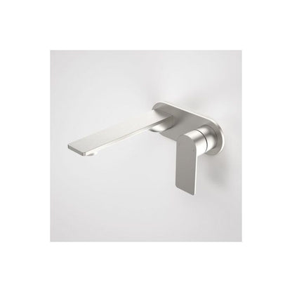 Caroma Urbane II 180mm Wall Basin / Bath Mixer Round Cover Plate Brushed Nickel