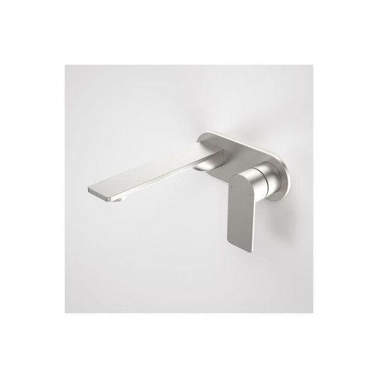 Caroma Urbane II 180mm Wall Basin / Bath Mixer Round Cover Plate Brushed Nickel