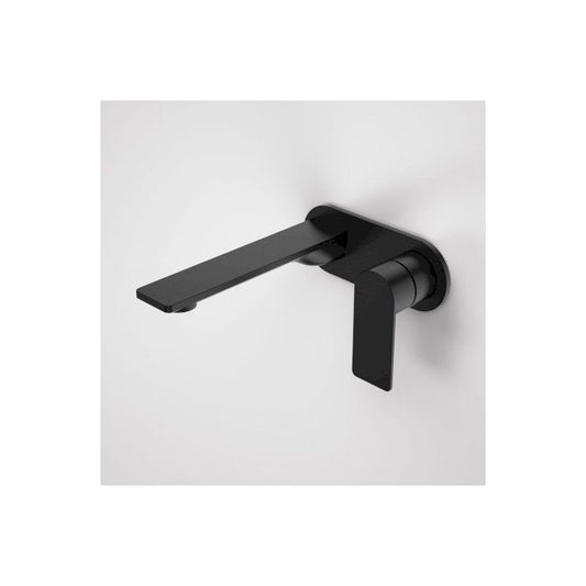 Caroma Urbane II 180mm Wall Basin / Bath Mixer Round Cover Plate Matte Black Lead Free