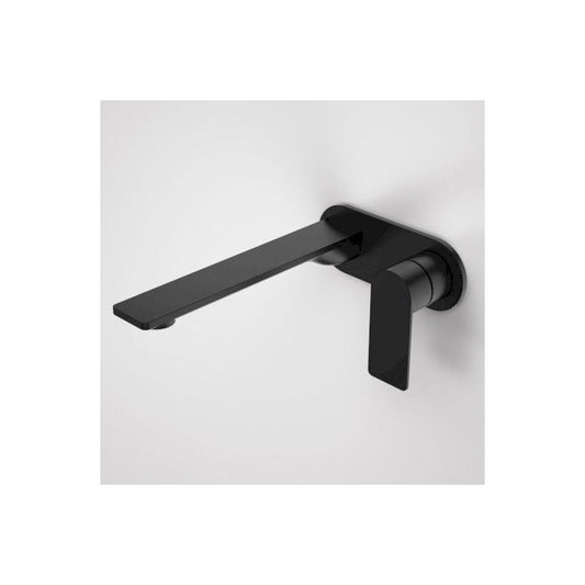 Caroma Urbane II 220mm Wall Basin / Bath Mixer Round Cover Plate Matte Black Lead Free