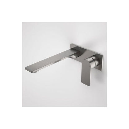 Caroma Urbane II 220mm Wall Basin / Bath Mixer Rectangular Cover Plate Gunmetal