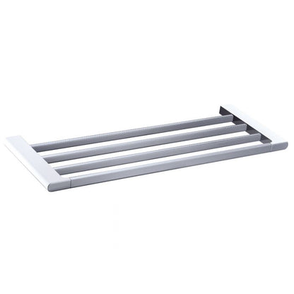 Acl Cora Towel Shelf Matte Black, Chrome and White