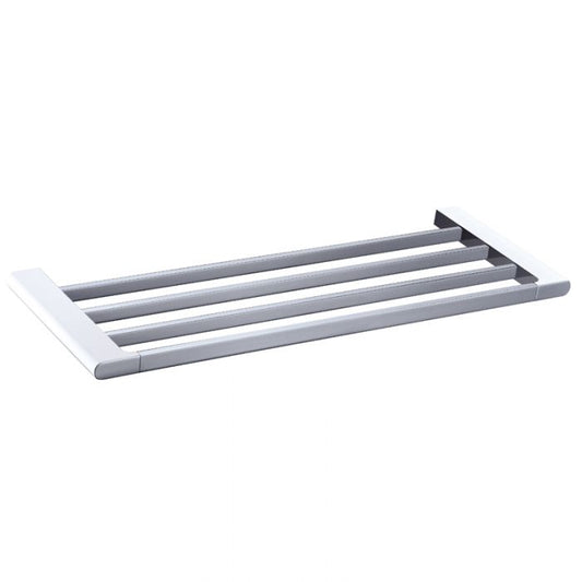 Acl Cora Towel Shelf Matte Black, Chrome and White