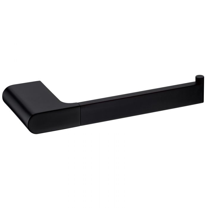 Acl Cora Toilet Roll Holder Matte Black, Chrome and White