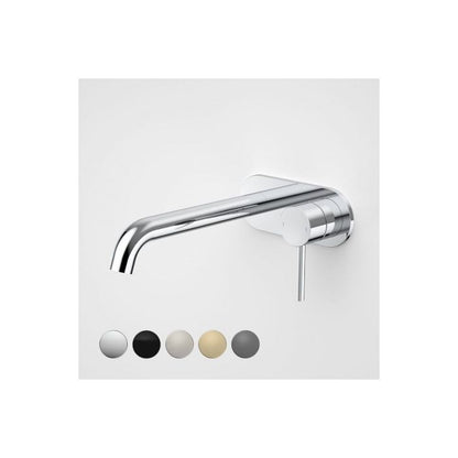 Caroma Liano II 210mm Wall Basin / Bath Mixer - Rounded Cover Plate Chrome