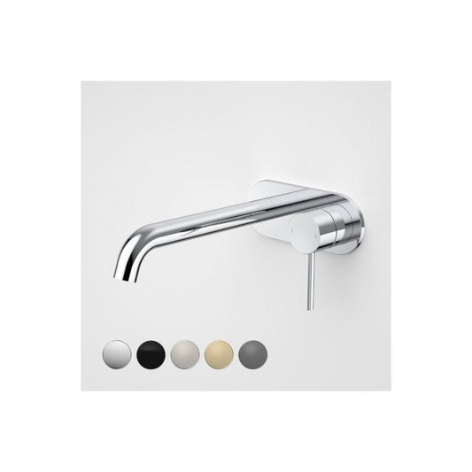 Caroma Liano II 210mm Wall Basin / Bath Mixer - Rounded Cover Plate Chrome