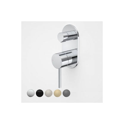 Caroma Liano II Bath / Shower Mixer With Diverter Rounded Cover Plate Chrome