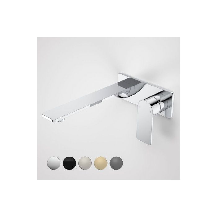 Caroma Urbane II 220mm Wall Basin / Bath Mixer Rectangular Cover Plate Chrome