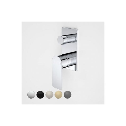 Caroma Urbane II Bath / Shower Mixer With Diverter Rectangular Cover Plate Chrome
