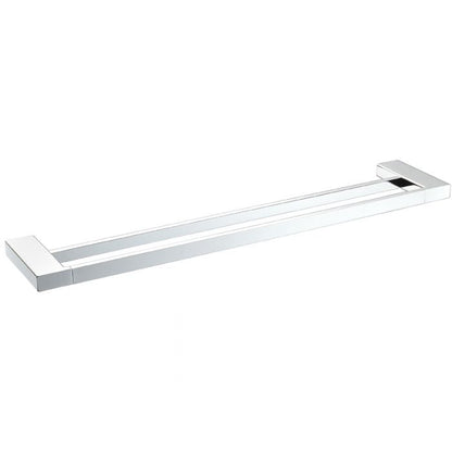 Acl Eden Double Towel Rail Chrome, Matte Black, Chrome and White