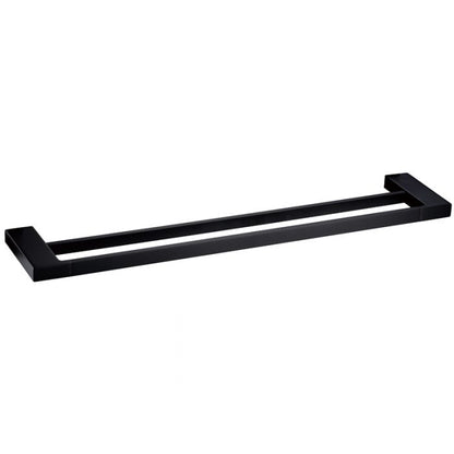 Acl Eden Double Towel Rail Chrome, Matte Black, Chrome and White